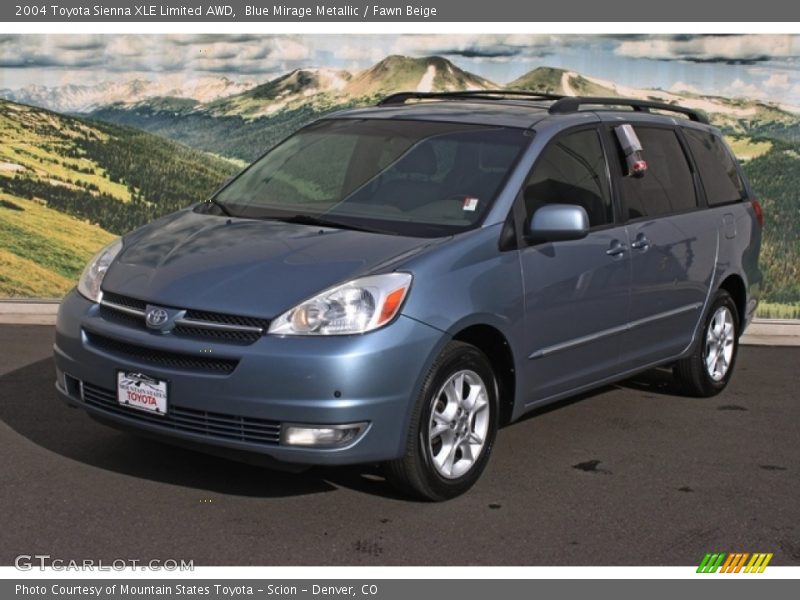 Blue Mirage Metallic / Fawn Beige 2004 Toyota Sienna XLE Limited AWD