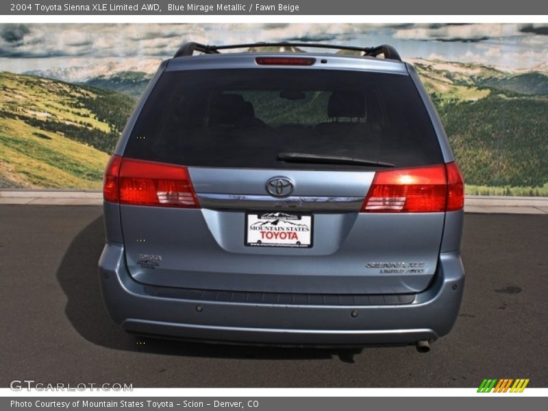 Blue Mirage Metallic / Fawn Beige 2004 Toyota Sienna XLE Limited AWD