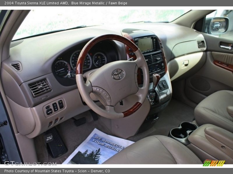 Blue Mirage Metallic / Fawn Beige 2004 Toyota Sienna XLE Limited AWD