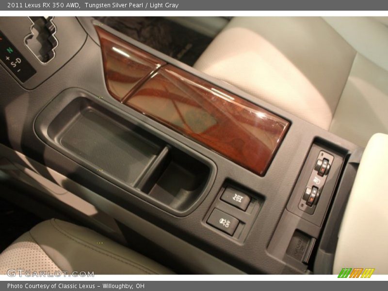 Tungsten Silver Pearl / Light Gray 2011 Lexus RX 350 AWD