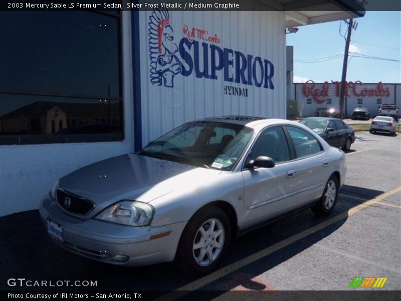 Silver Frost Metallic / Medium Graphite 2003 Mercury Sable LS Premium Sedan