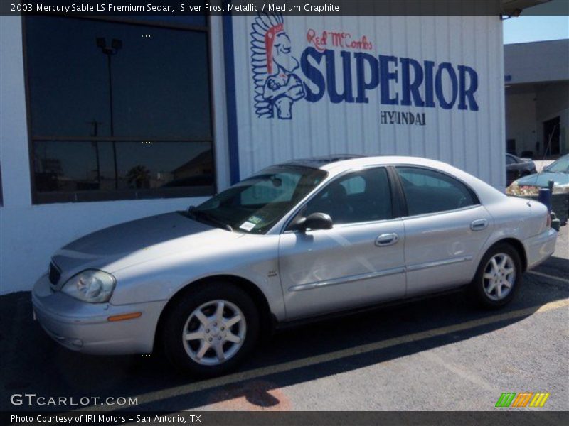 Silver Frost Metallic / Medium Graphite 2003 Mercury Sable LS Premium Sedan