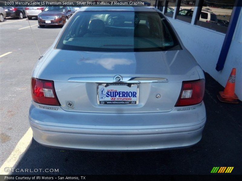 Silver Frost Metallic / Medium Graphite 2003 Mercury Sable LS Premium Sedan