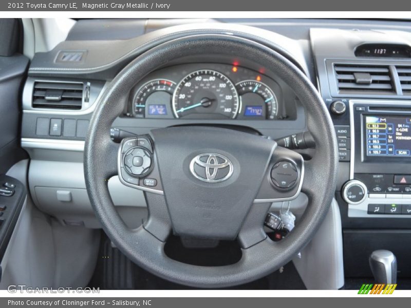 Magnetic Gray Metallic / Ivory 2012 Toyota Camry LE