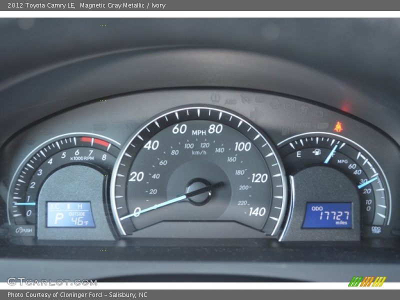 Magnetic Gray Metallic / Ivory 2012 Toyota Camry LE