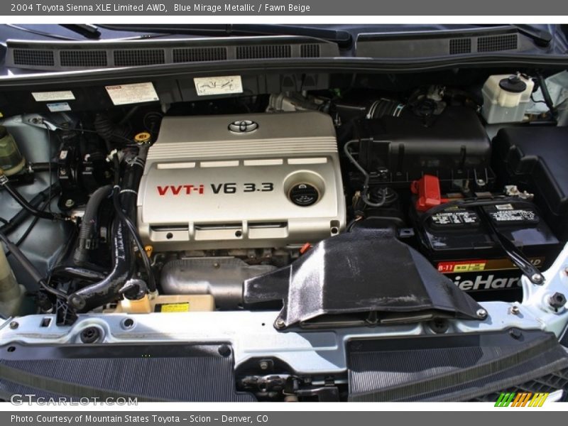 Blue Mirage Metallic / Fawn Beige 2004 Toyota Sienna XLE Limited AWD