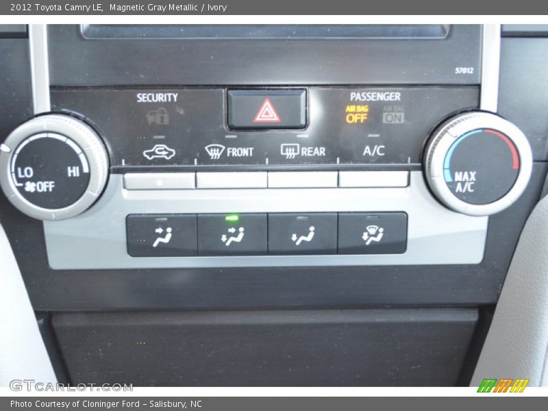 Magnetic Gray Metallic / Ivory 2012 Toyota Camry LE