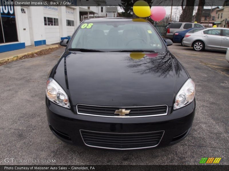 Black / Gray 2008 Chevrolet Impala LS