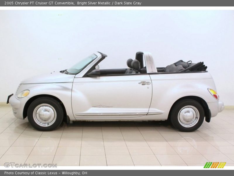 Bright Silver Metallic / Dark Slate Gray 2005 Chrysler PT Cruiser GT Convertible