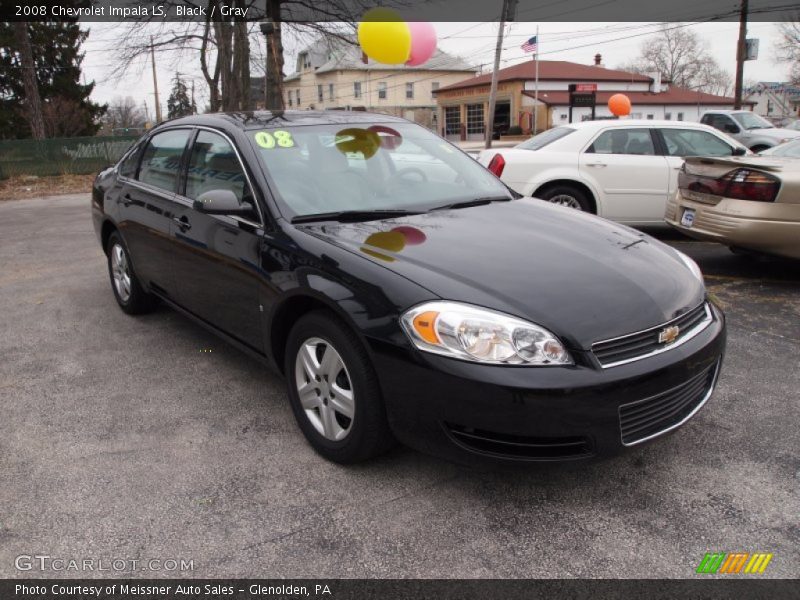 Black / Gray 2008 Chevrolet Impala LS