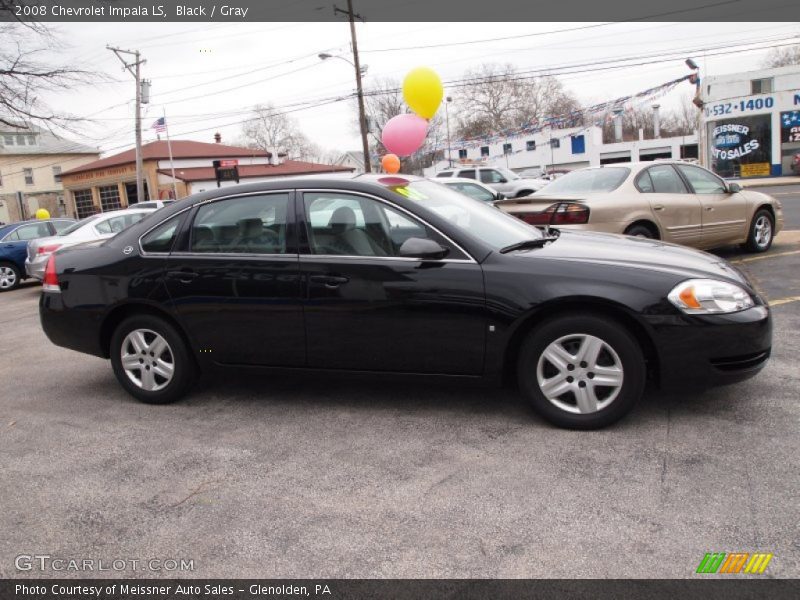 Black / Gray 2008 Chevrolet Impala LS