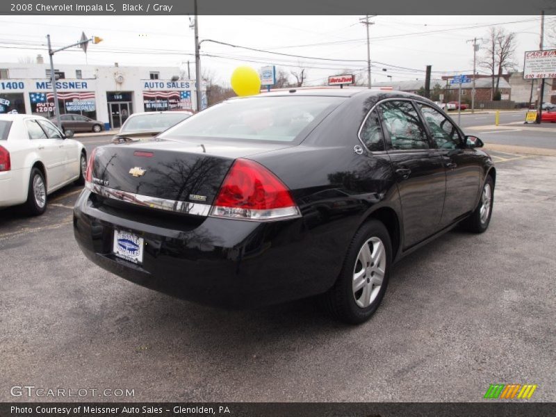 Black / Gray 2008 Chevrolet Impala LS