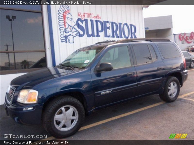 Indigo Blue Metallic / Medium Pewter 2003 GMC Envoy XL SLT