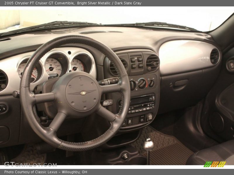 Bright Silver Metallic / Dark Slate Gray 2005 Chrysler PT Cruiser GT Convertible