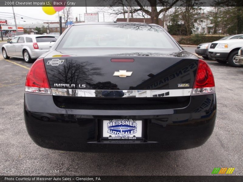 Black / Gray 2008 Chevrolet Impala LS