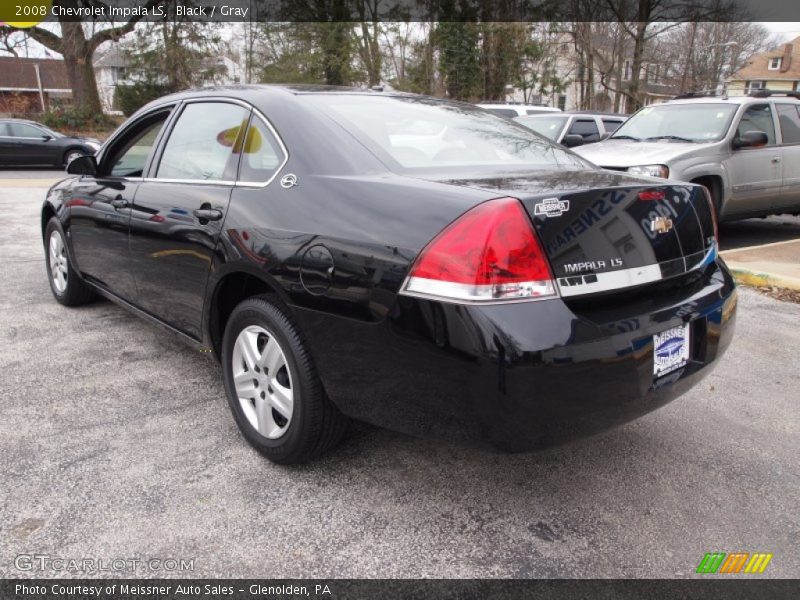 Black / Gray 2008 Chevrolet Impala LS