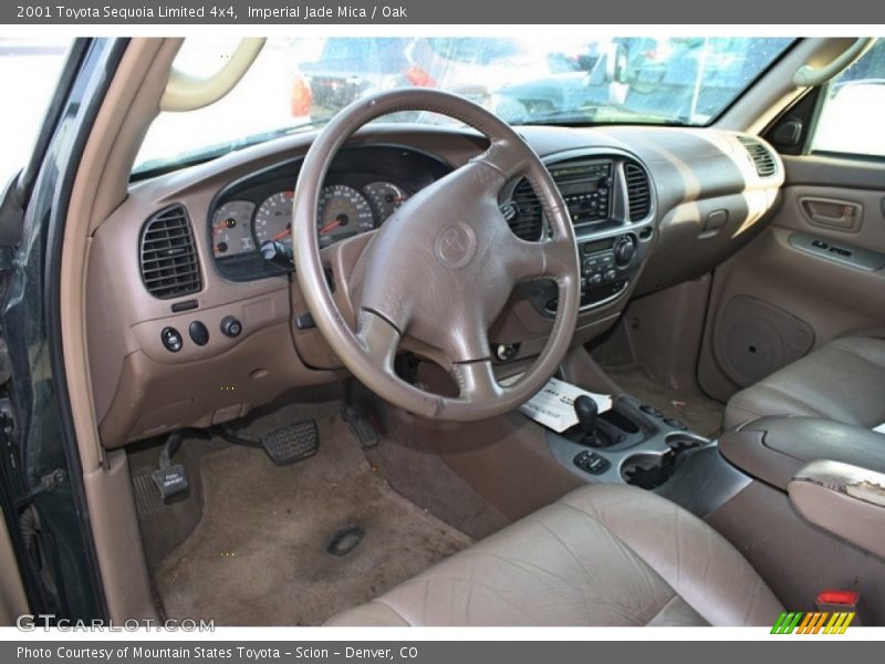 Imperial Jade Mica / Oak 2001 Toyota Sequoia Limited 4x4