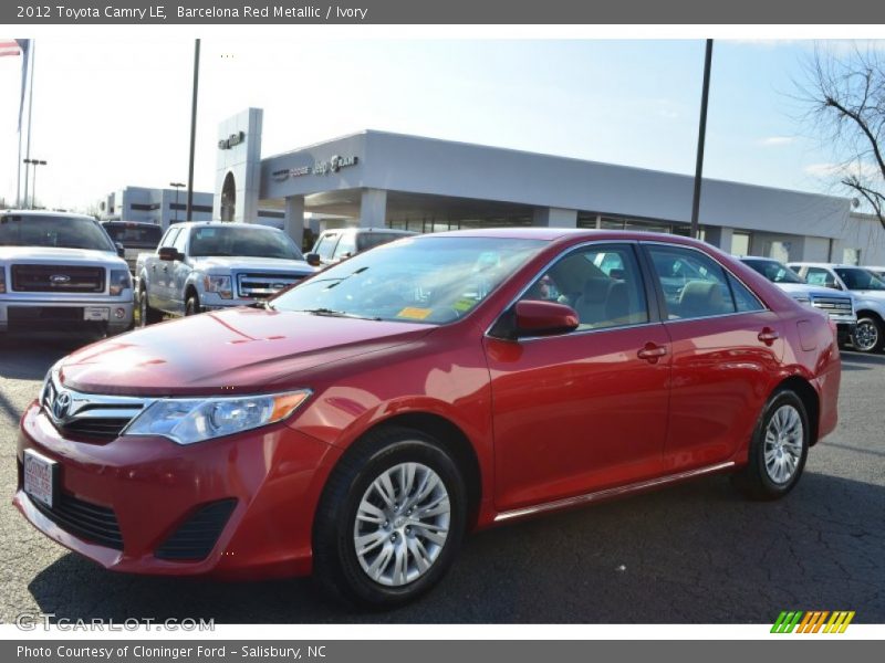 Barcelona Red Metallic / Ivory 2012 Toyota Camry LE