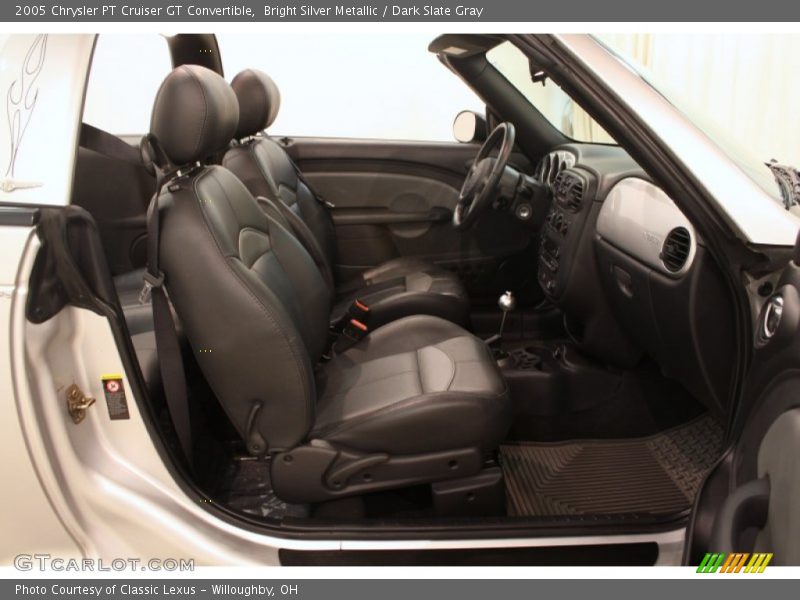 Bright Silver Metallic / Dark Slate Gray 2005 Chrysler PT Cruiser GT Convertible
