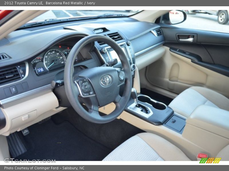 Barcelona Red Metallic / Ivory 2012 Toyota Camry LE