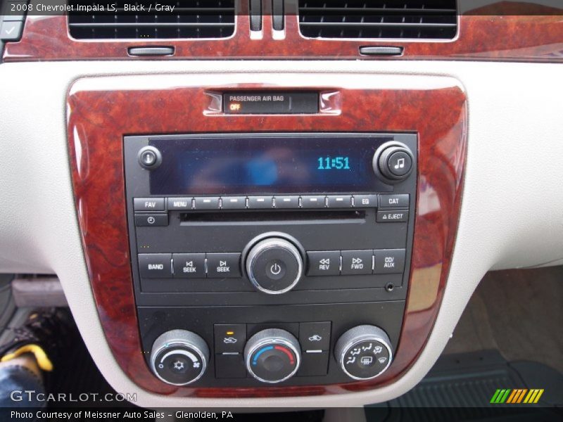 Controls of 2008 Impala LS