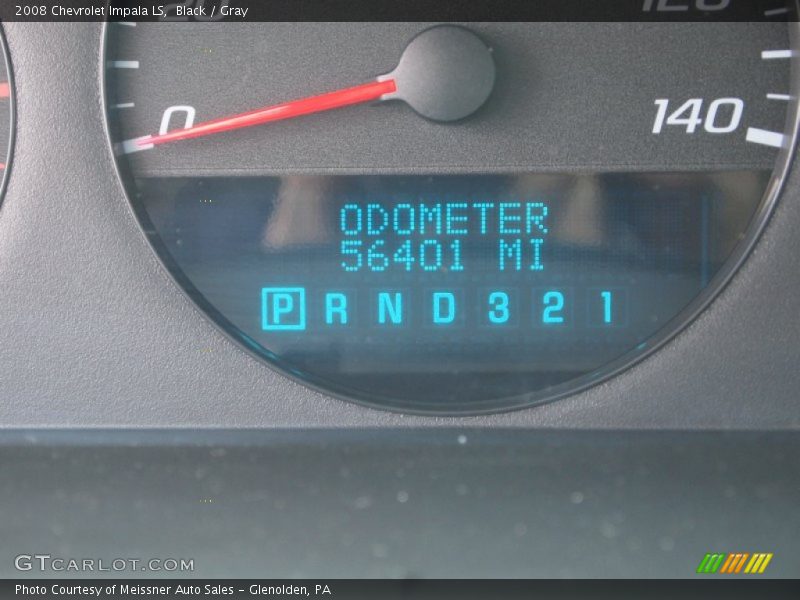 Black / Gray 2008 Chevrolet Impala LS