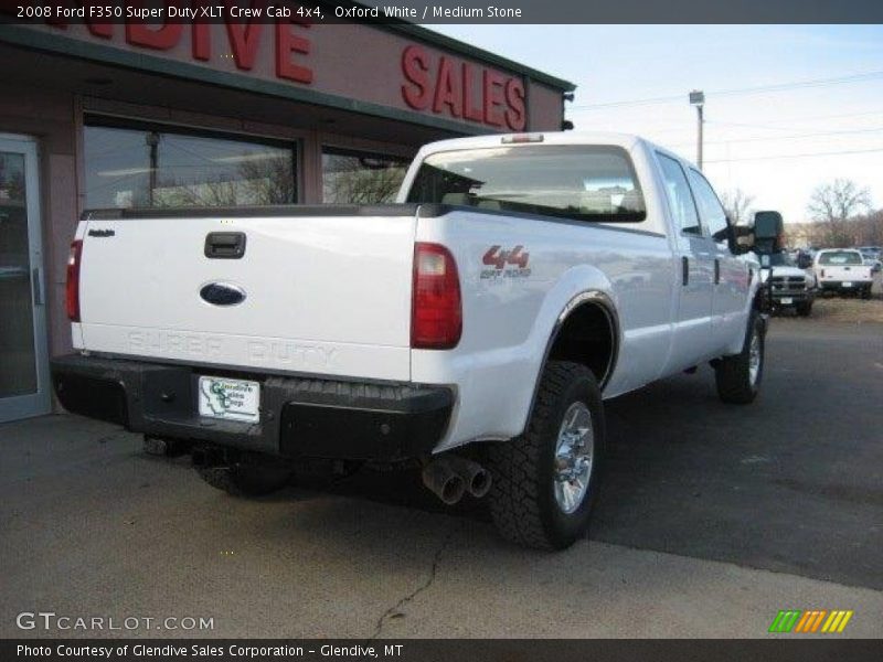 Oxford White / Medium Stone 2008 Ford F350 Super Duty XLT Crew Cab 4x4