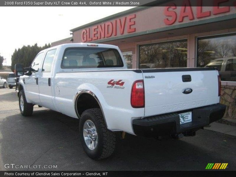 Oxford White / Medium Stone 2008 Ford F350 Super Duty XLT Crew Cab 4x4