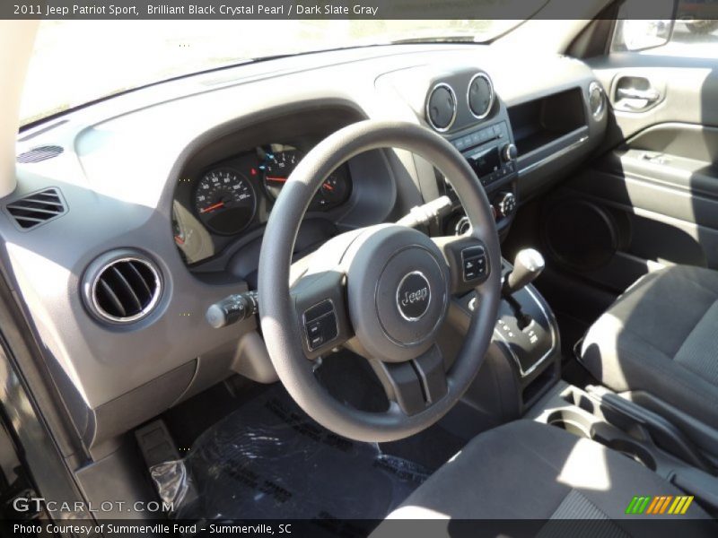 Brilliant Black Crystal Pearl / Dark Slate Gray 2011 Jeep Patriot Sport