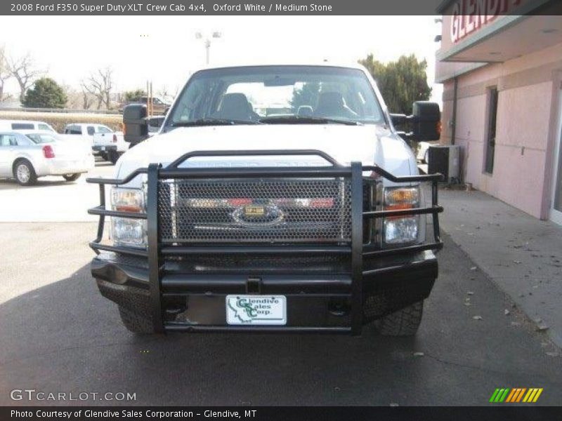 Oxford White / Medium Stone 2008 Ford F350 Super Duty XLT Crew Cab 4x4