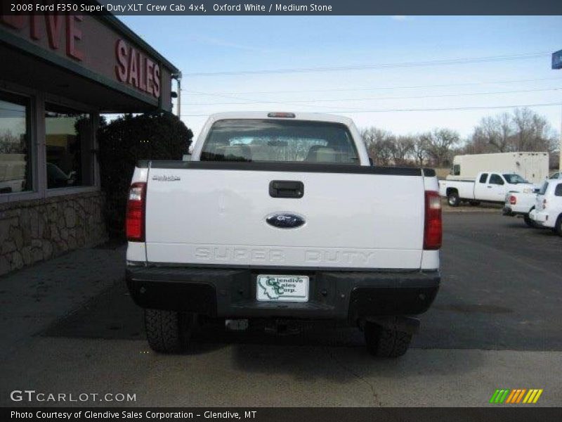 Oxford White / Medium Stone 2008 Ford F350 Super Duty XLT Crew Cab 4x4