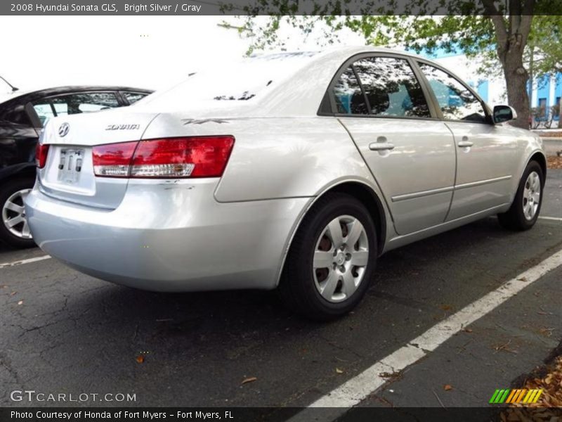 Bright Silver / Gray 2008 Hyundai Sonata GLS