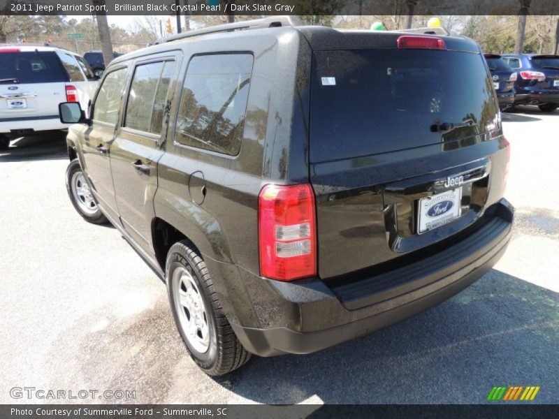 Brilliant Black Crystal Pearl / Dark Slate Gray 2011 Jeep Patriot Sport