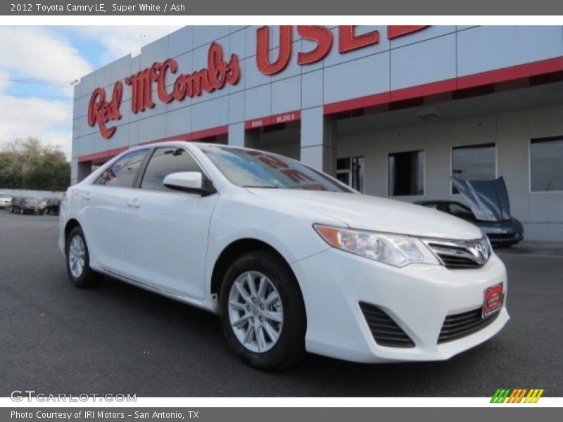Super White / Ash 2012 Toyota Camry LE