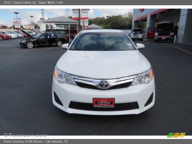 Super White / Ash 2012 Toyota Camry LE
