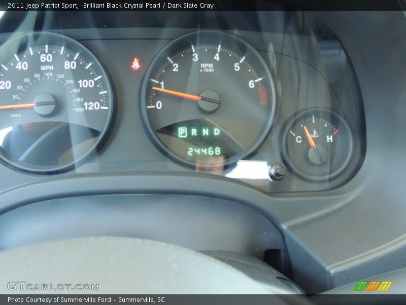 Brilliant Black Crystal Pearl / Dark Slate Gray 2011 Jeep Patriot Sport