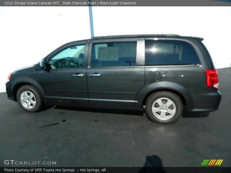 Dark Charcoal Pearl / Black/Light Graystone 2012 Dodge Grand Caravan SXT