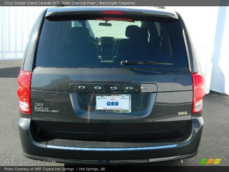 Dark Charcoal Pearl / Black/Light Graystone 2012 Dodge Grand Caravan SXT