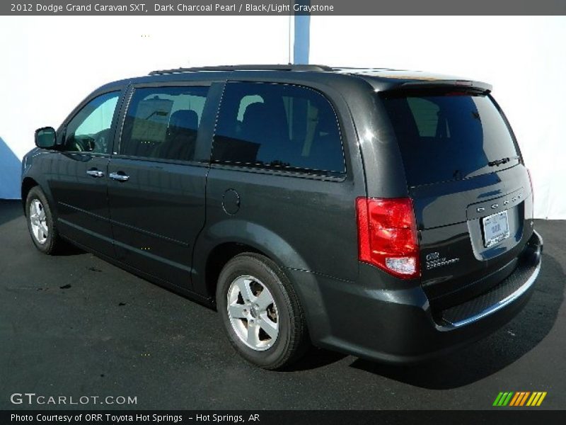 Dark Charcoal Pearl / Black/Light Graystone 2012 Dodge Grand Caravan SXT