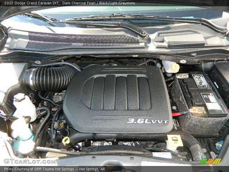 Dark Charcoal Pearl / Black/Light Graystone 2012 Dodge Grand Caravan SXT