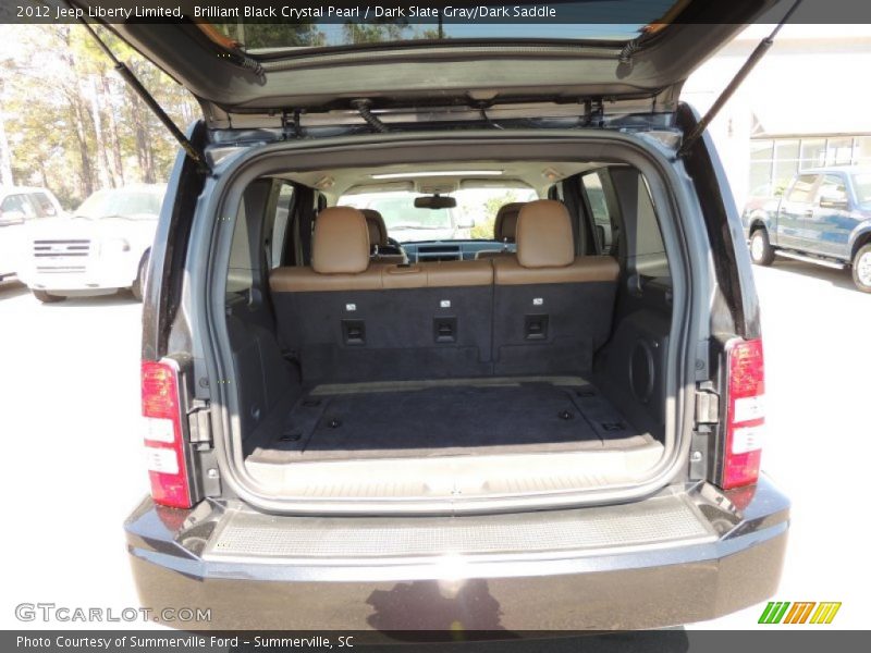 Brilliant Black Crystal Pearl / Dark Slate Gray/Dark Saddle 2012 Jeep Liberty Limited