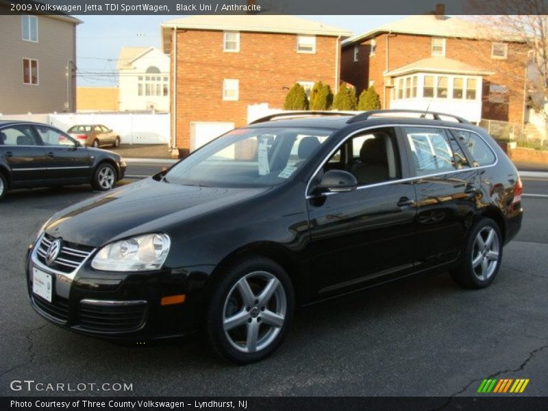 Black Uni / Anthracite 2009 Volkswagen Jetta TDI SportWagen