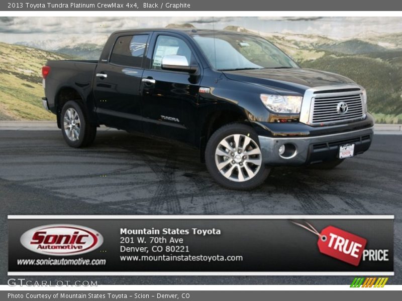 Black / Graphite 2013 Toyota Tundra Platinum CrewMax 4x4