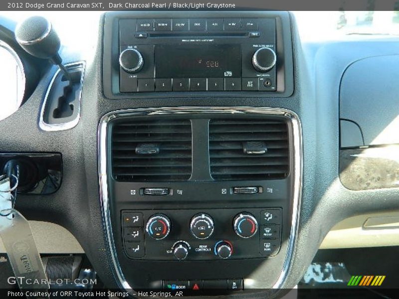 Dark Charcoal Pearl / Black/Light Graystone 2012 Dodge Grand Caravan SXT