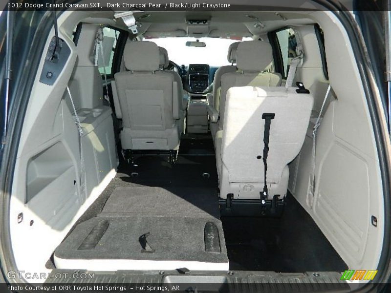 Dark Charcoal Pearl / Black/Light Graystone 2012 Dodge Grand Caravan SXT