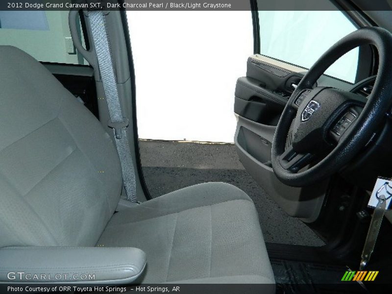 Dark Charcoal Pearl / Black/Light Graystone 2012 Dodge Grand Caravan SXT