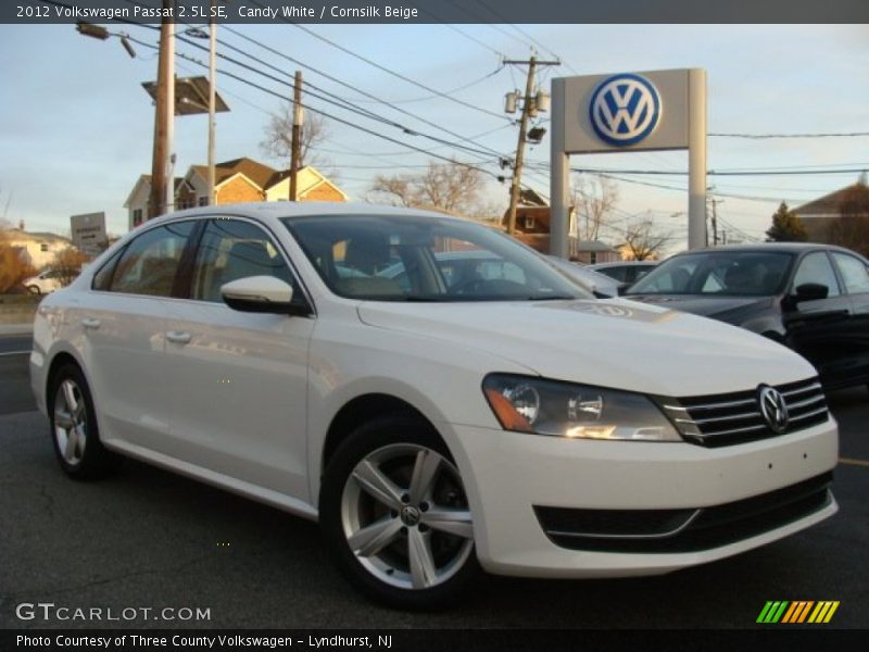 Candy White / Cornsilk Beige 2012 Volkswagen Passat 2.5L SE