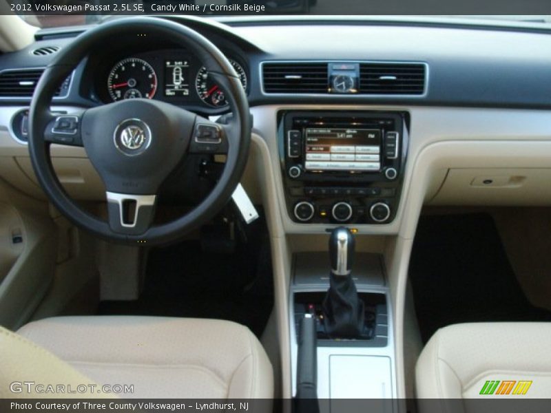 Candy White / Cornsilk Beige 2012 Volkswagen Passat 2.5L SE