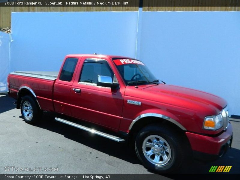 Redfire Metallic / Medium Dark Flint 2008 Ford Ranger XLT SuperCab