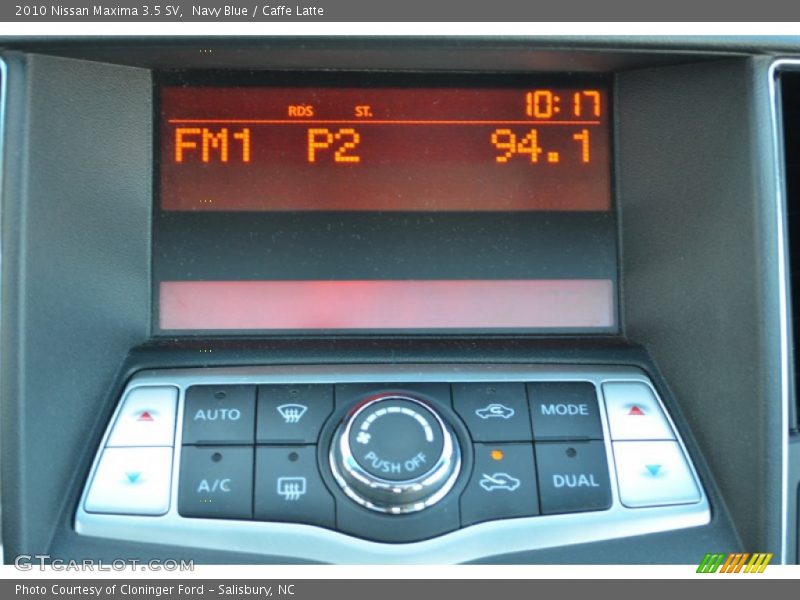 Controls of 2010 Maxima 3.5 SV